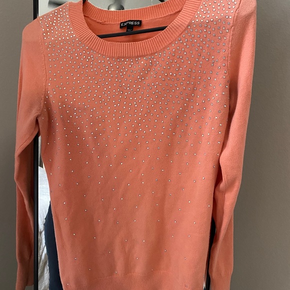 Bedazzled Orange Long Sleeve - Picture 3 of 4